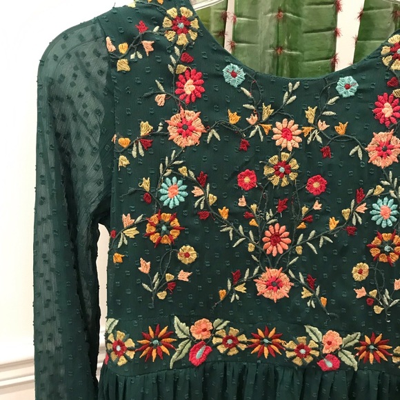 NWT Zara Embroidered Dress - Picture 4 of 8